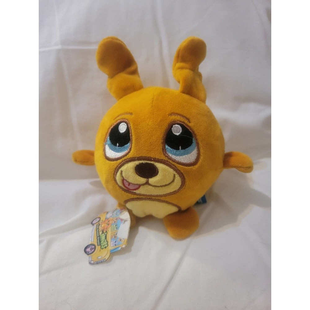 Crunchimals Animals Orange Puppy Dog 4-Inch Crush Plush Toy